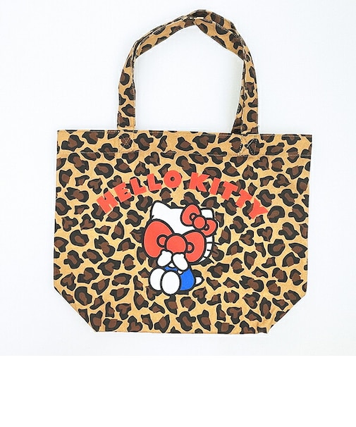 サンリオ ハローキティ 目隠し キャンバストートバッグ レオパード Sanrio