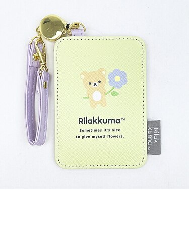 リラックマ リール付きパスケース