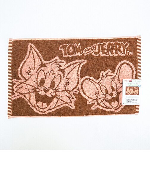 トムジェリ トム＆ジェリー ミニタオルバスマット スマイリー ブラウン