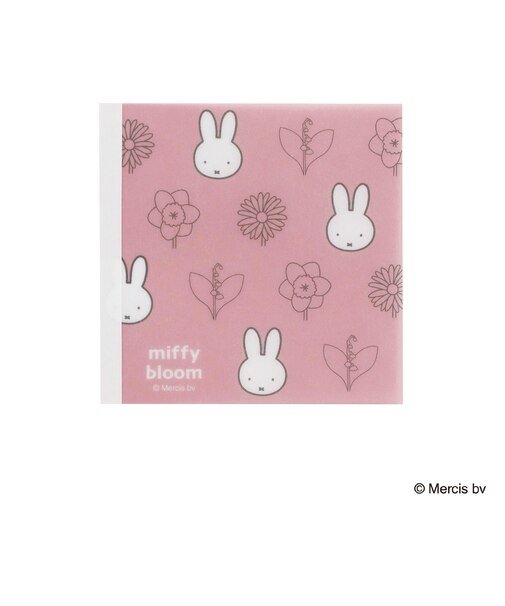 ミッフィー miffy スクエアメモ ピンク 文具 日本製 ミッフィーブルーム