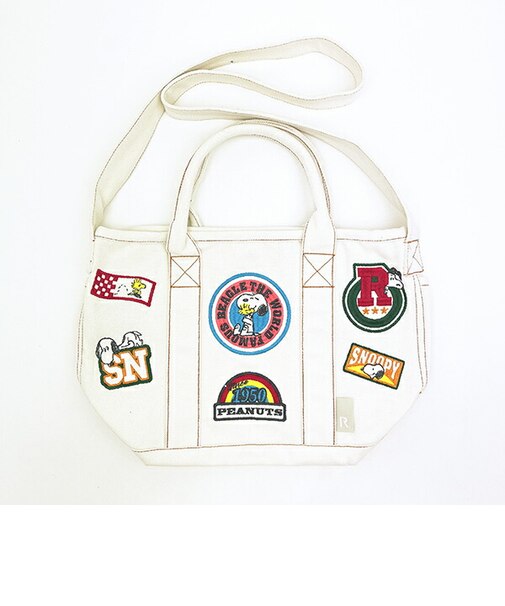 スヌーピー 刺繍2WAYショルダーバッグ アイボリー ROOTOTE ルートート SNOOPY