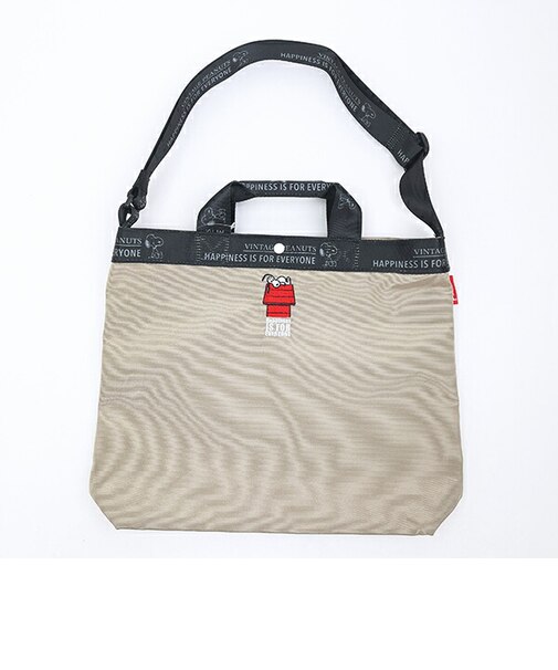 スヌーピー 2WAYショルダーバッグ ベージュ ハウス ROOTOTE ルートート SNOOPY