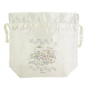 ほわころくらぶ 10周年記念 サテンフリルポーチ巾着