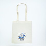 スヌーピー トートバッグ ベースボール ブルー SNOOPY