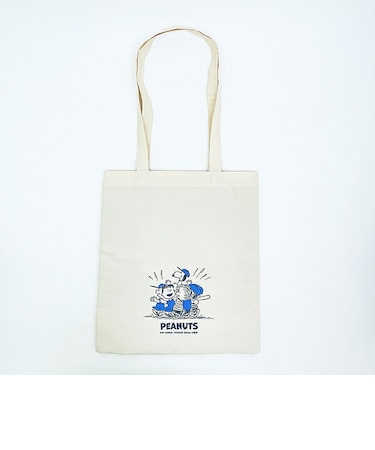スヌーピー トートバッグ ベースボール ブルー SNOOPY