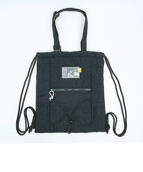 ディズニー キルティングナップザック ブラック リュック バッグ ACCOMMODE アコモデ Disney