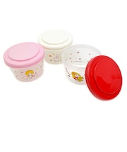 水森亜土 ジョイント式薄肉保存容器 3点セット ランチ 日本製