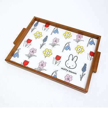 ミッフィー miffy ウッドトレーL (ブルーム) お盆 キッチン 日本製