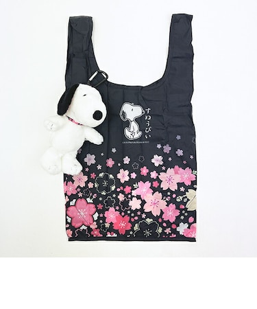 スヌーピー ぬいぐるみエコバッグ (桜) SNOOPY