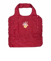 モフサンド × 日比谷花壇 エコバッグ Frilly レッド mofusand