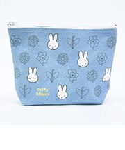 ミッフィー miffy フナガタポーチ (ブルー) miffy bloom