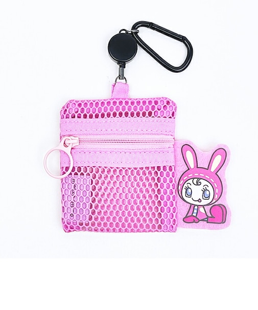 ナルミヤ メゾピアノ ベリエちゃん リール付きメッシュポーチ