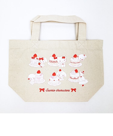 サンリオキャラクターズ ランチトートバッグ ナチュラル (ショートケーキ) スイートケーキコレクション Sanrio