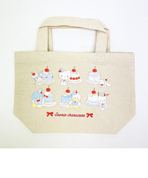 サンリオキャラクターズ ランチトートバッグ ナチュラル (ブルーチェリーケーキ) スイートケーキコレクション Sanrio