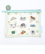 クレヨンしんちゃん フラットポーチ (アイボリー)