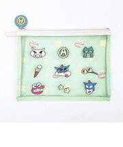クレヨンしんちゃん フラットポーチ (グリーン)