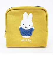 ミッフィー miffy ボックスポーチ イエロー カラフルサガラ