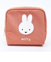 ミッフィー miffy ボックスポーチ オレンジ カラフルサガラ