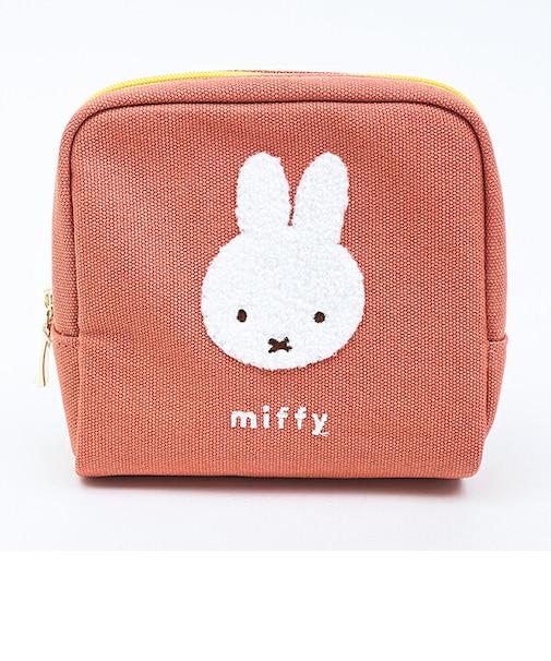ミッフィー miffy ボックスポーチ オレンジ カラフルサガラ