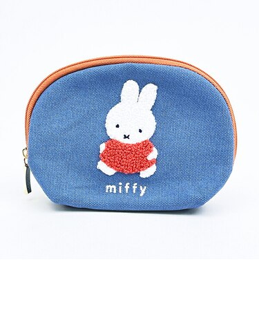 ミッフィー miffy ティッシュポーチ ブルー カラフルサガラ