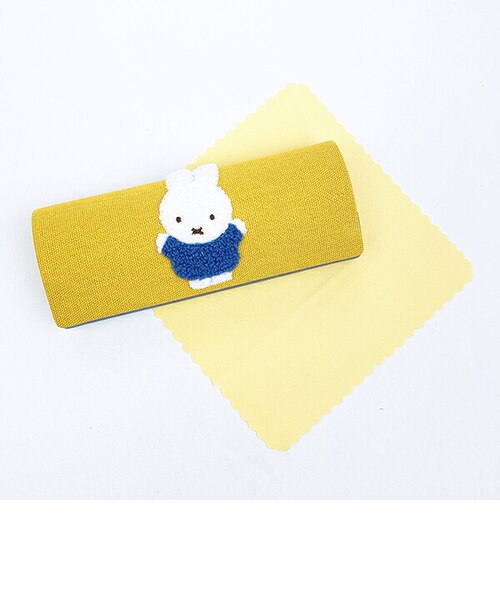 ミッフィー 眼鏡ケース リンゴ柄 イエロー ミッフィー miffy 眼鏡ケース イエロー カラフルサガラ｜パーフェクト