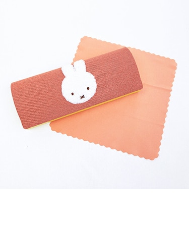 ミッフィー miffy 眼鏡ケース オレンジ カラフルサガラ