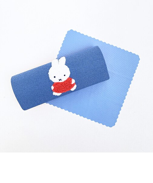 ミッフィー miffy 眼鏡ケース ブルー カラフルサガラ
