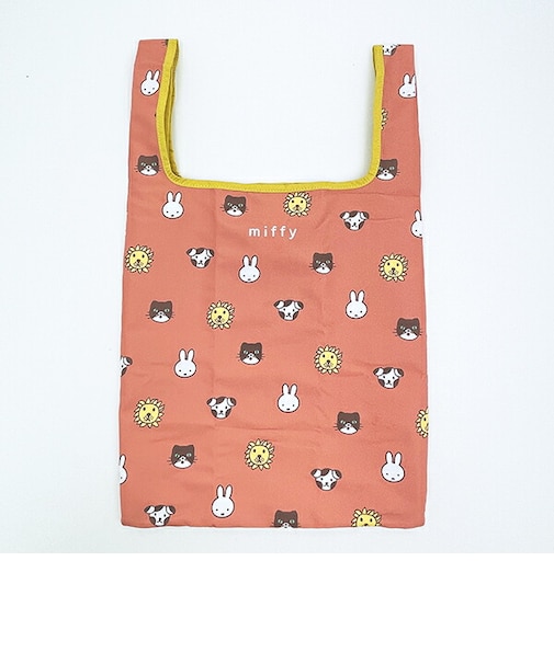 ミッフィー miffy エコバッグ オレンジ カラフルサガラ