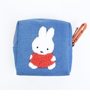 ミッフィー miffy ミニポーチ ブルー カラフルサガラ