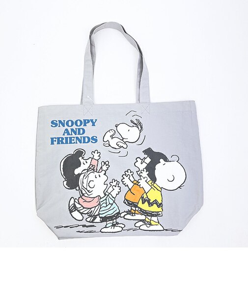 スヌーピー トートバッグ グレー SNOOPY