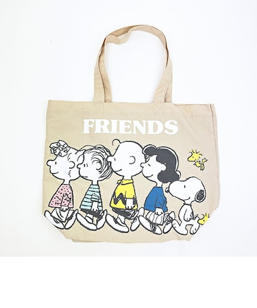 スヌーピー トートバッグ ベージュ SNOOPY