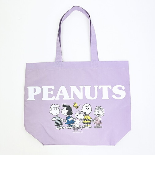 スヌーピー トートバッグ ラベンダー SNOOPY