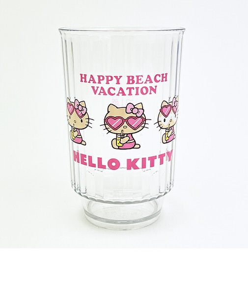 サンリオ 日焼けキティ プラカップ (L) コップ ランチ 日本製 Sanrio