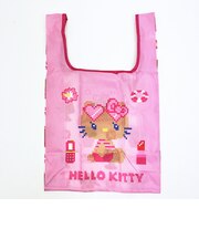 サンリオ 日焼けキティ エコバッグ(M) ドット ピンク Sanrio