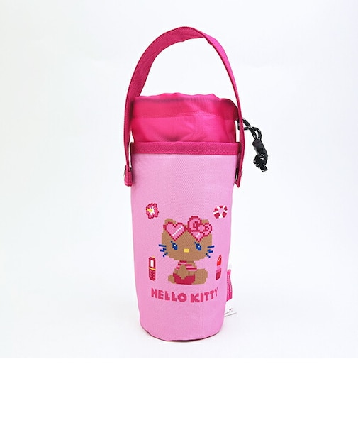 サンリオ 日焼けキティ ボトルホルダー ドット ピンク Sanrio