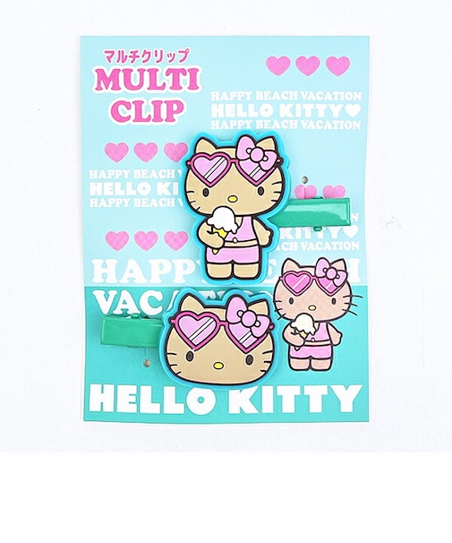 サンリオ 日焼けキティ マルチクリップ ミント Sanrio