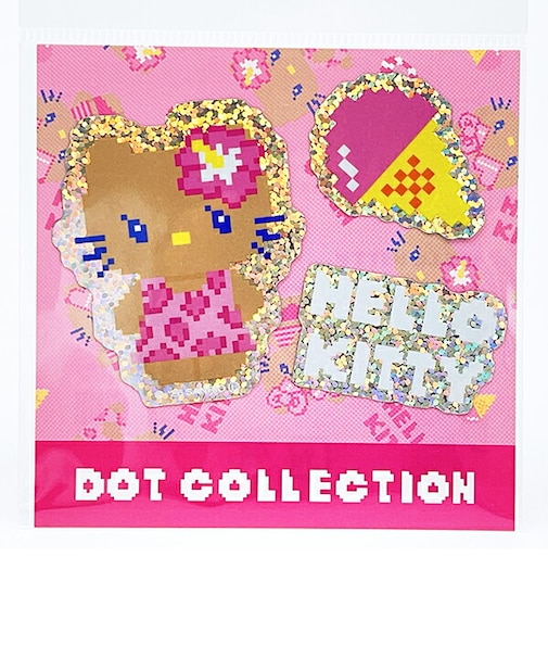 サンリオ 日焼けキティ ホログラムステッカー ドット レオパード シール Sanrio