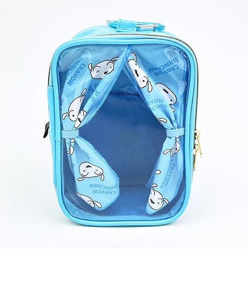 クレヨンしんちゃん シロ ぬいぐるみポーチ (ブルー)