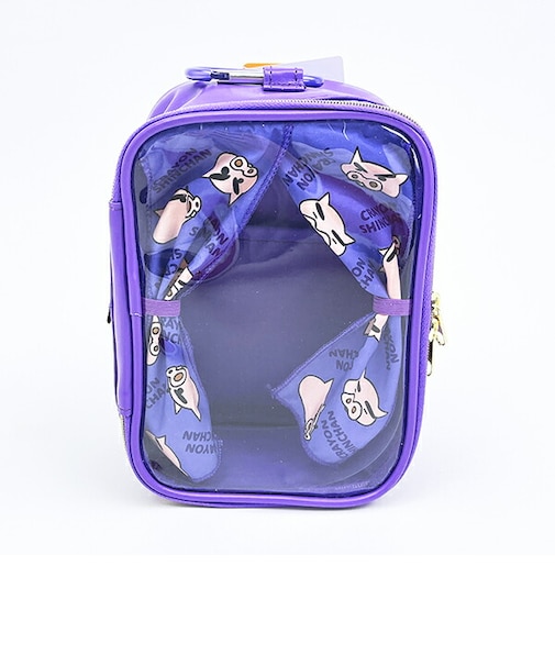 クレヨンしんちゃん ぶりぶりざえもん ぬいぐるみポーチ (パープル)