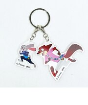 ディズニー ズートピア ニック＆ジュディ 2連アクリルキーホルダー 日本製 Disney