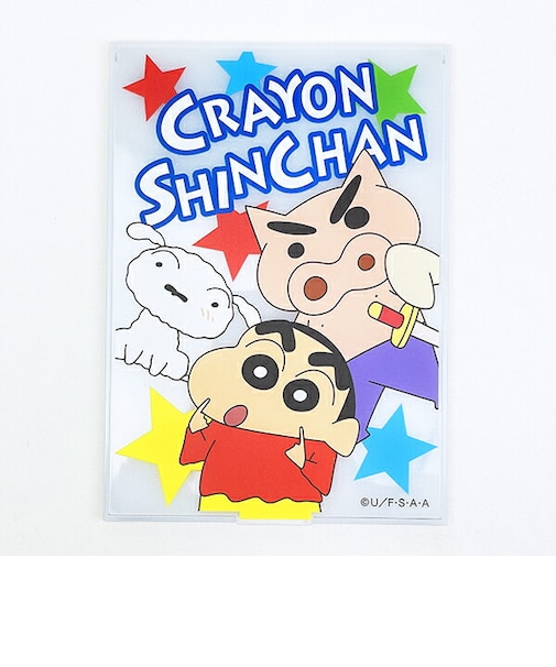 クレヨンしんちゃん しんちゃんとシロとぶりぶりざえもん 折りたたみミラー 日本製
