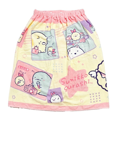 すみっコぐらし えびてんアイドル プールスカート タオル 保育園 キッズ すみっこ