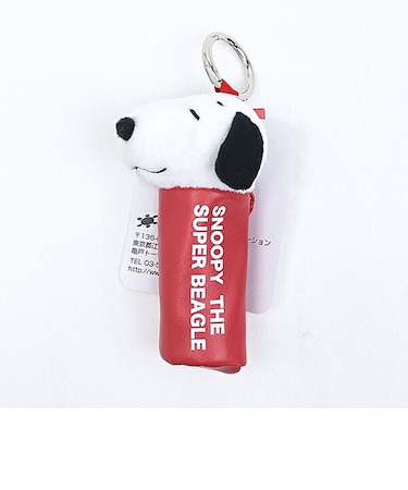 スヌーピー カナビラ付きミニシリンダー (レッド） SNOOPY