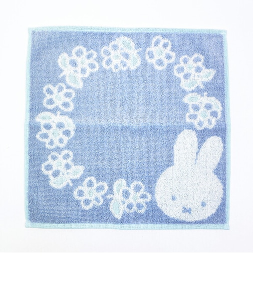ミッフィー miffy ミニタオル リース ブルー ハンカチ