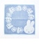 ミッフィー miffy ミニタオル リース ブルー ハンカチ