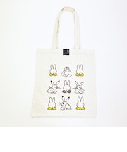 ミッフィー miffy 鳥獣戯画 トートバッグ (わいわいガヤガヤ)