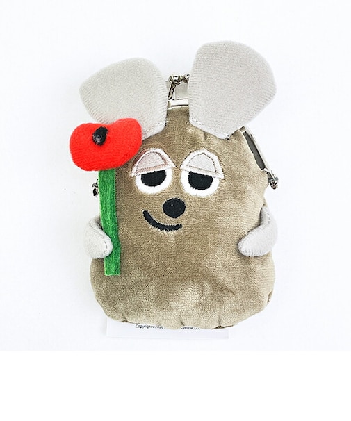 レオレオニ フレデリック がま口マスコット お財布 (レッド)