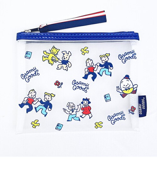 オサムグッズ メッシュポーチ (ブルー) OSAMUGOODS｜パーフェクト