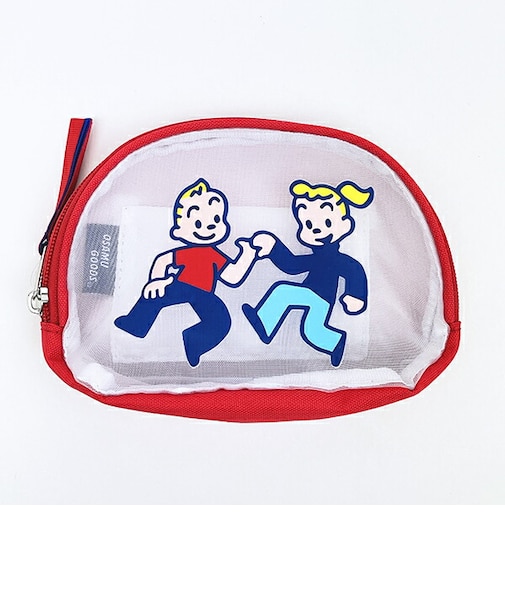 オサムグッズ ジル&ジャック シェル型メッシュポーチ (レッド) OSAMUGOODS