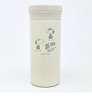 スヌーピー ジョークール ハンドル付ステンレスボトル【350ml】 ホワイト モノトーン 水筒 SNOOPY